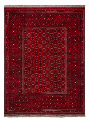 Alfombra afgana - Bukhara - 276 x 200 cm - rojo