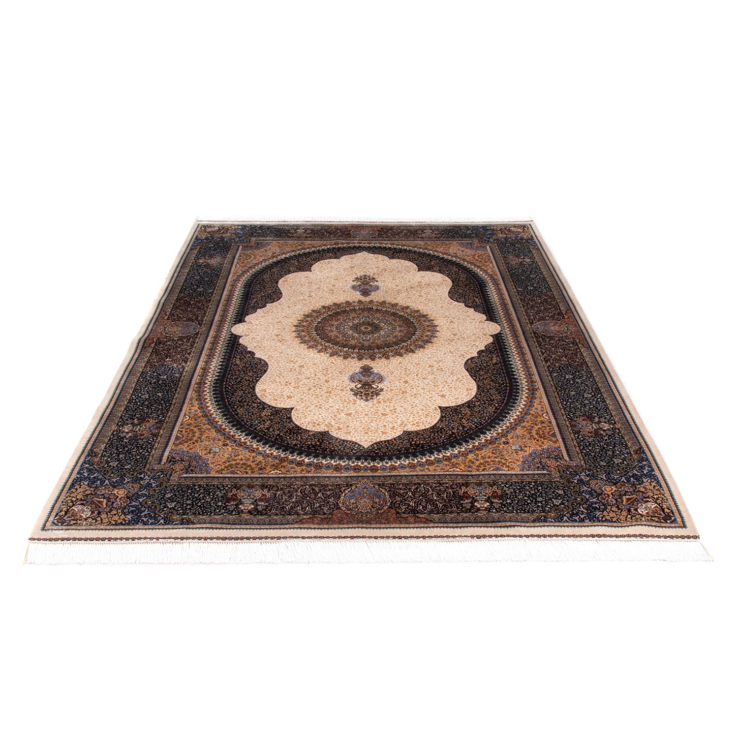 Alfombra persa - Ghom - 230 x 148 cm - beige