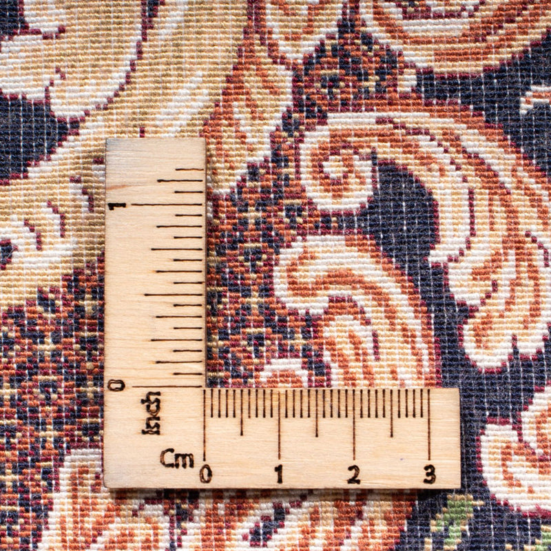 Alfombra persa - Ghom - 230 x 150 cm - azul oscuro