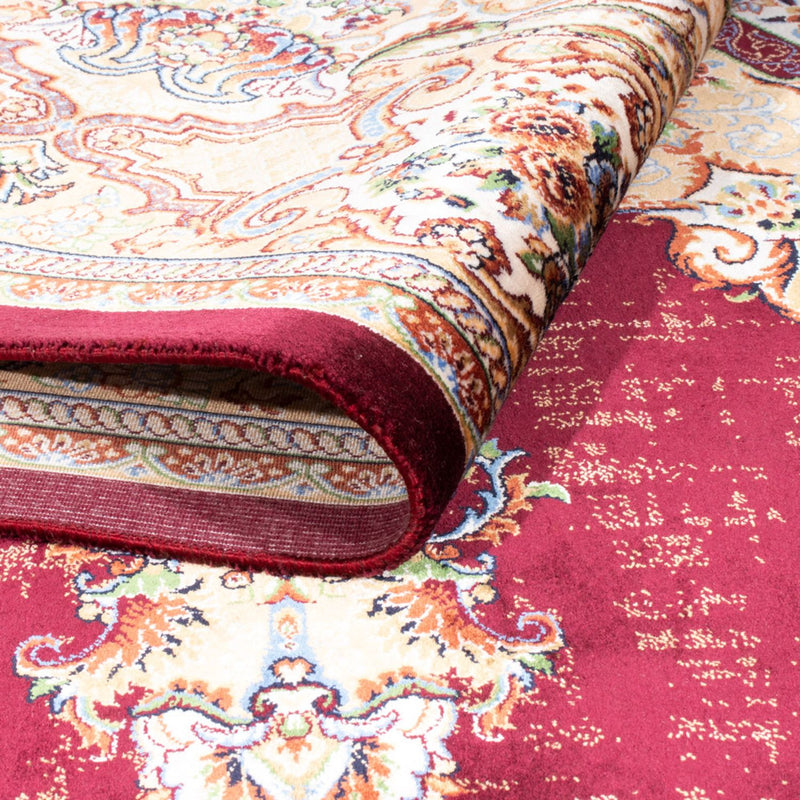Alfombra persa - Ghom - 230 x 150 cm - rojo vino