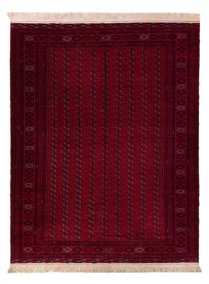 Alfombra afgana - Bukhara - 390 x 296 cm - rojo oscuro