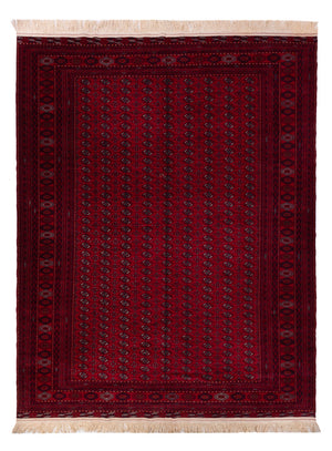 Alfombra afgana - Bukhara - 390 x 296 cm - rojo oscuro