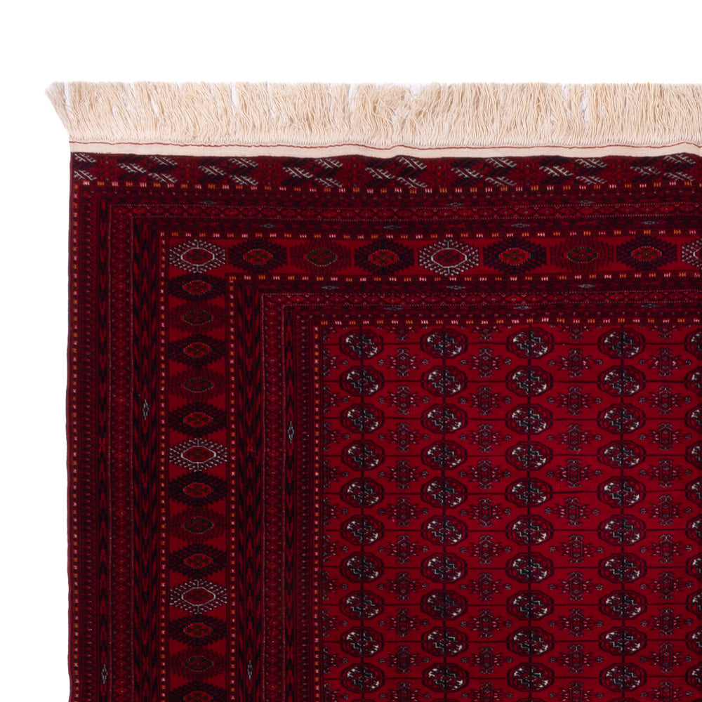 Alfombra afgana - Bukhara - 390 x 296 cm - rojo oscuro