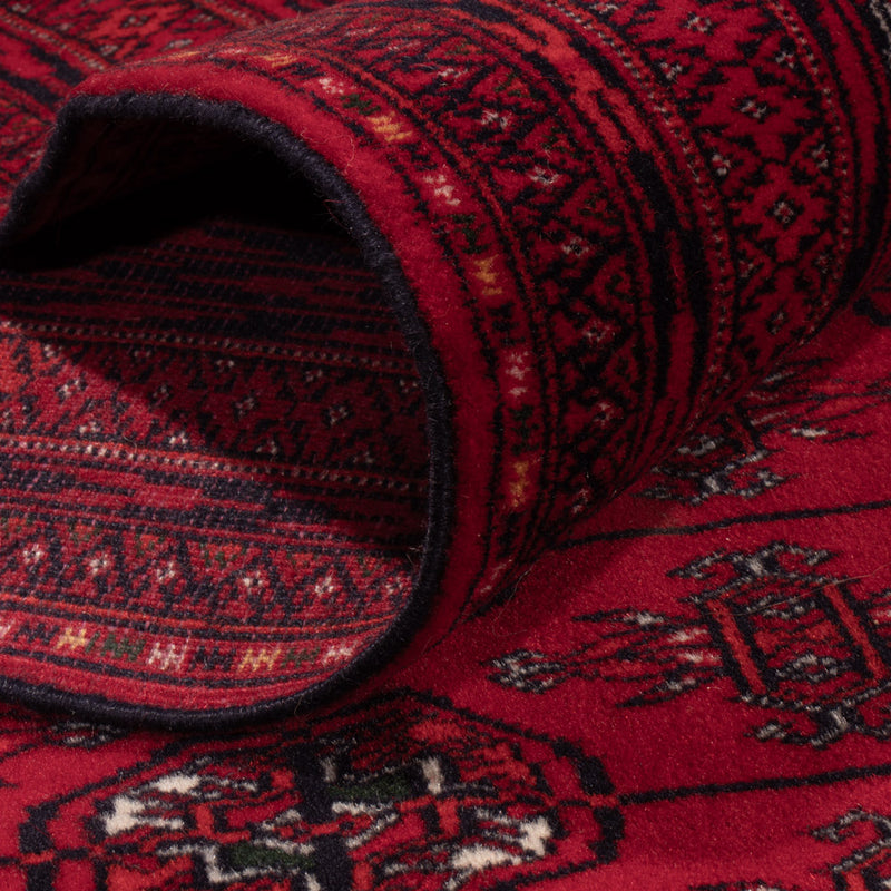 Alfombra afgana - Bukhara - 390 x 296 cm - rojo oscuro