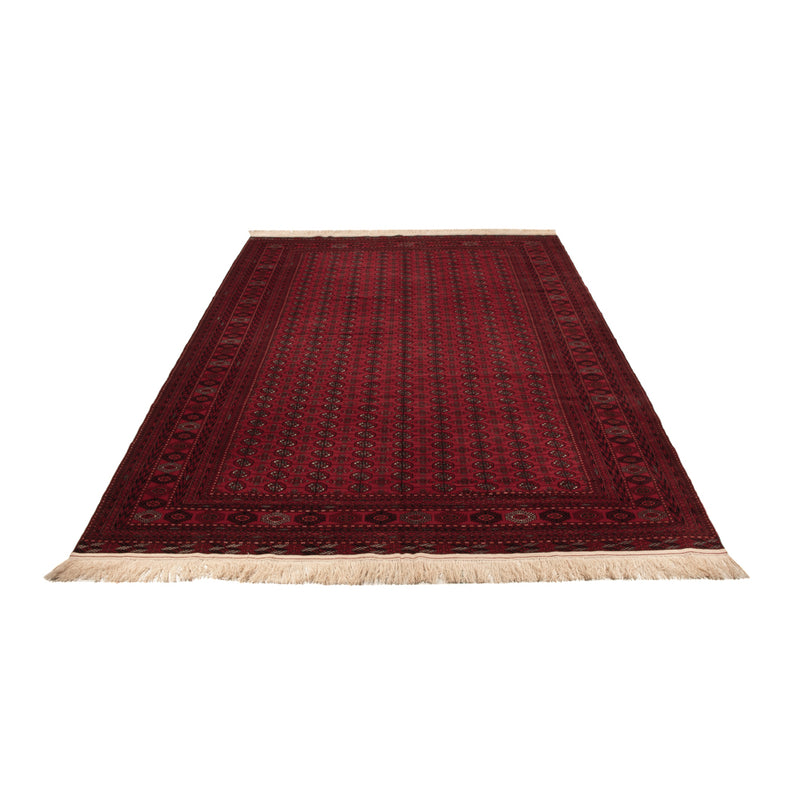 Alfombra afgana - Bukhara - 390 x 296 cm - rojo oscuro