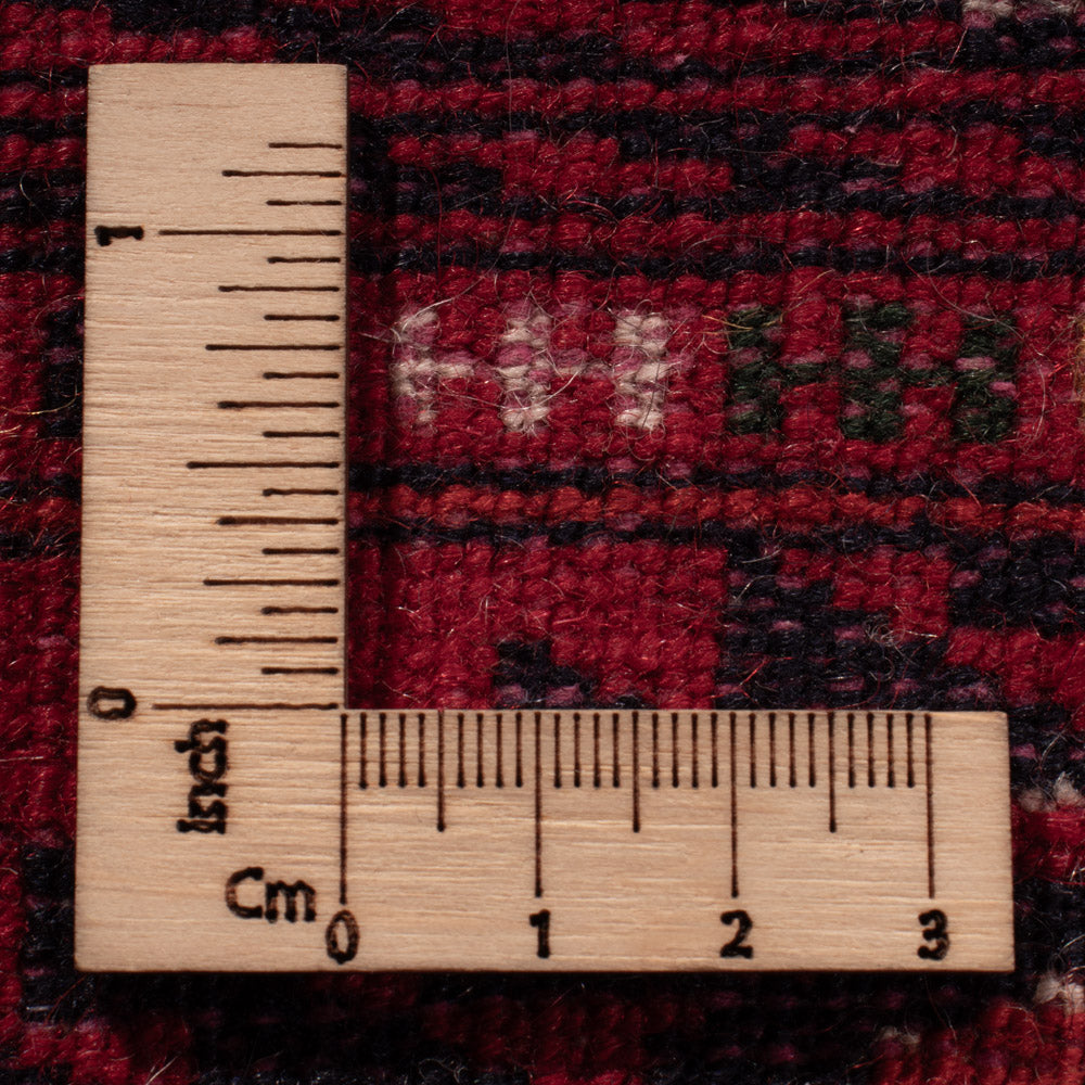 Alfombra afgana - Bukhara - 390 x 296 cm - rojo oscuro