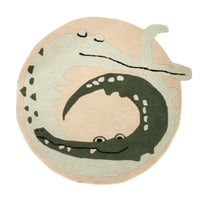 Alfombra para niños redondo  - 92 x 92 cm - multicolor