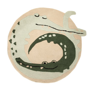 Alfombra para niños redondo  - 92 x 92 cm - multicolor