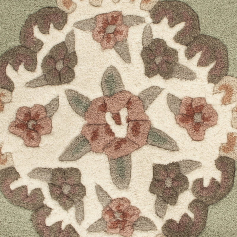 Alfombra china redondo  - 120 x 120 cm - multicolor