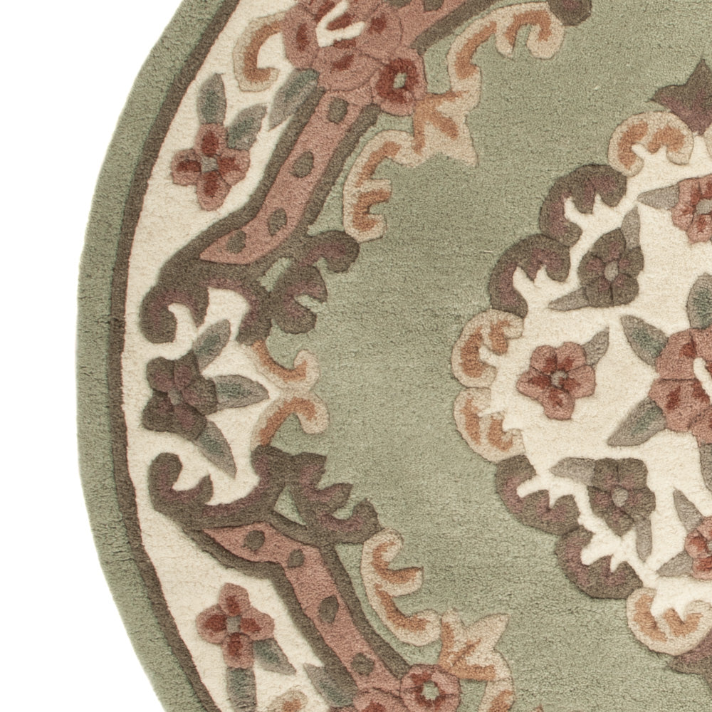 Alfombra china redondo  - 120 x 120 cm - multicolor