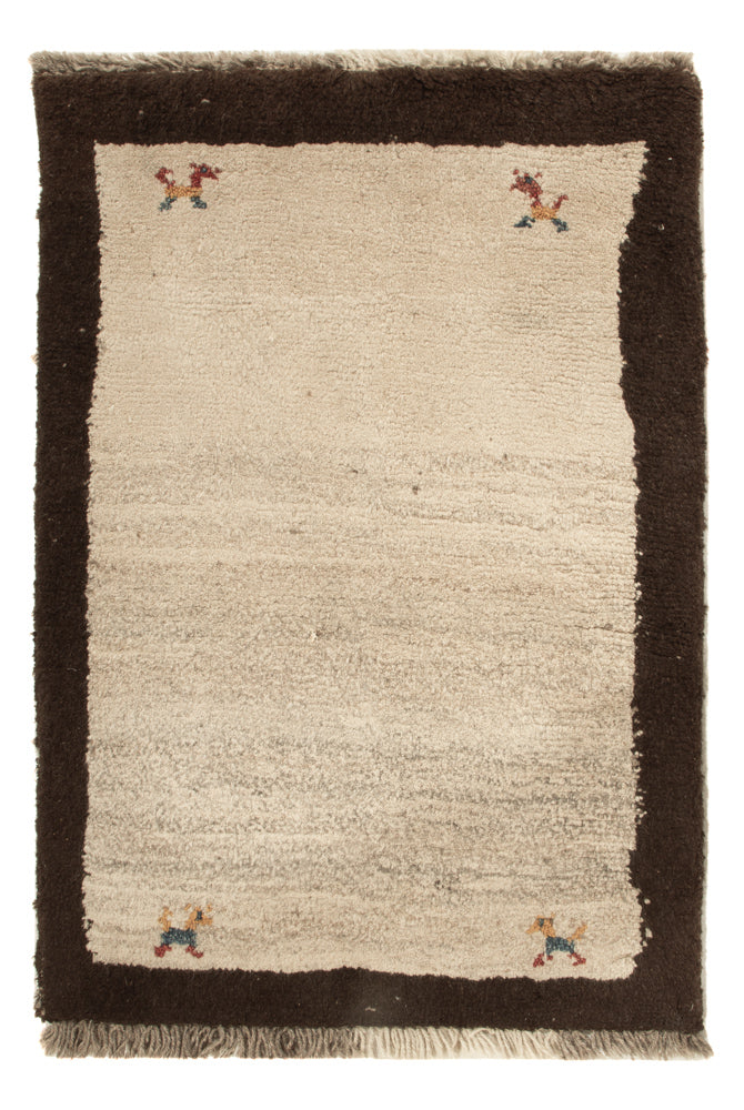 Alfombra Gabbeh - Persa - 85 x 57 cm - beige