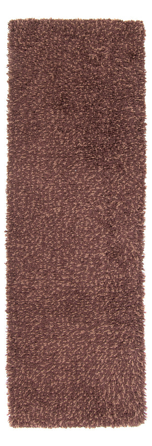 Alfombra de pasillo Alfombra de pelo largo - 207 x 67 cm - marrón