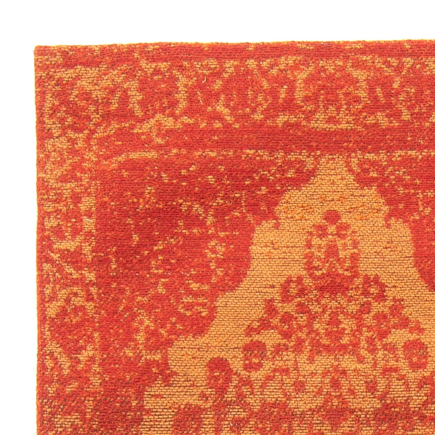 Alfombra de pasillo Alfombra Vintage - 110 x 70 cm - naranja