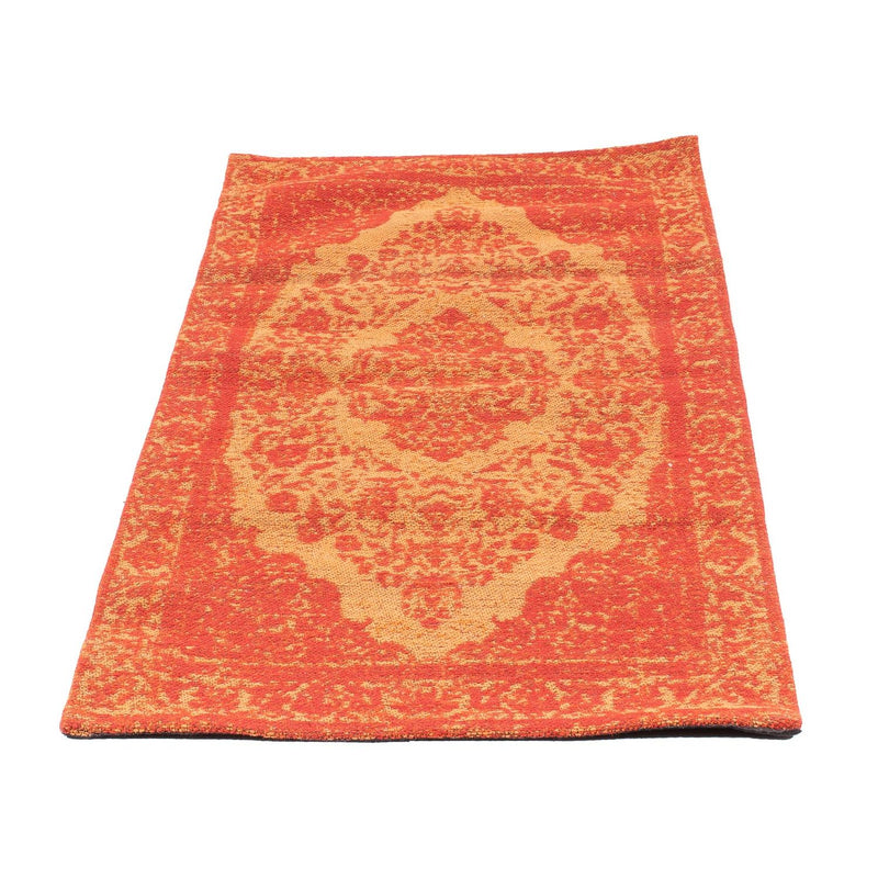 Alfombra de pasillo Alfombra Vintage - 110 x 70 cm - naranja