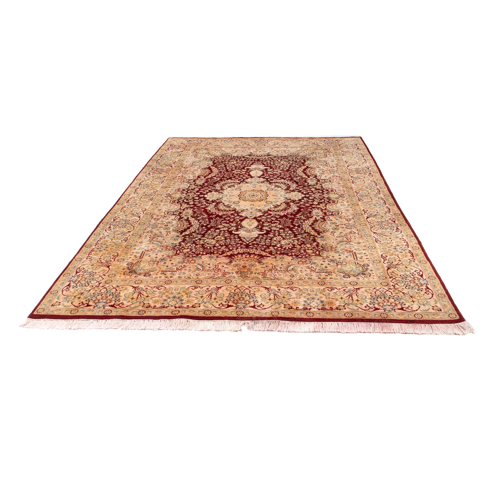Alfombra oriental - Tabriz - 285 x 185 cm - rojo