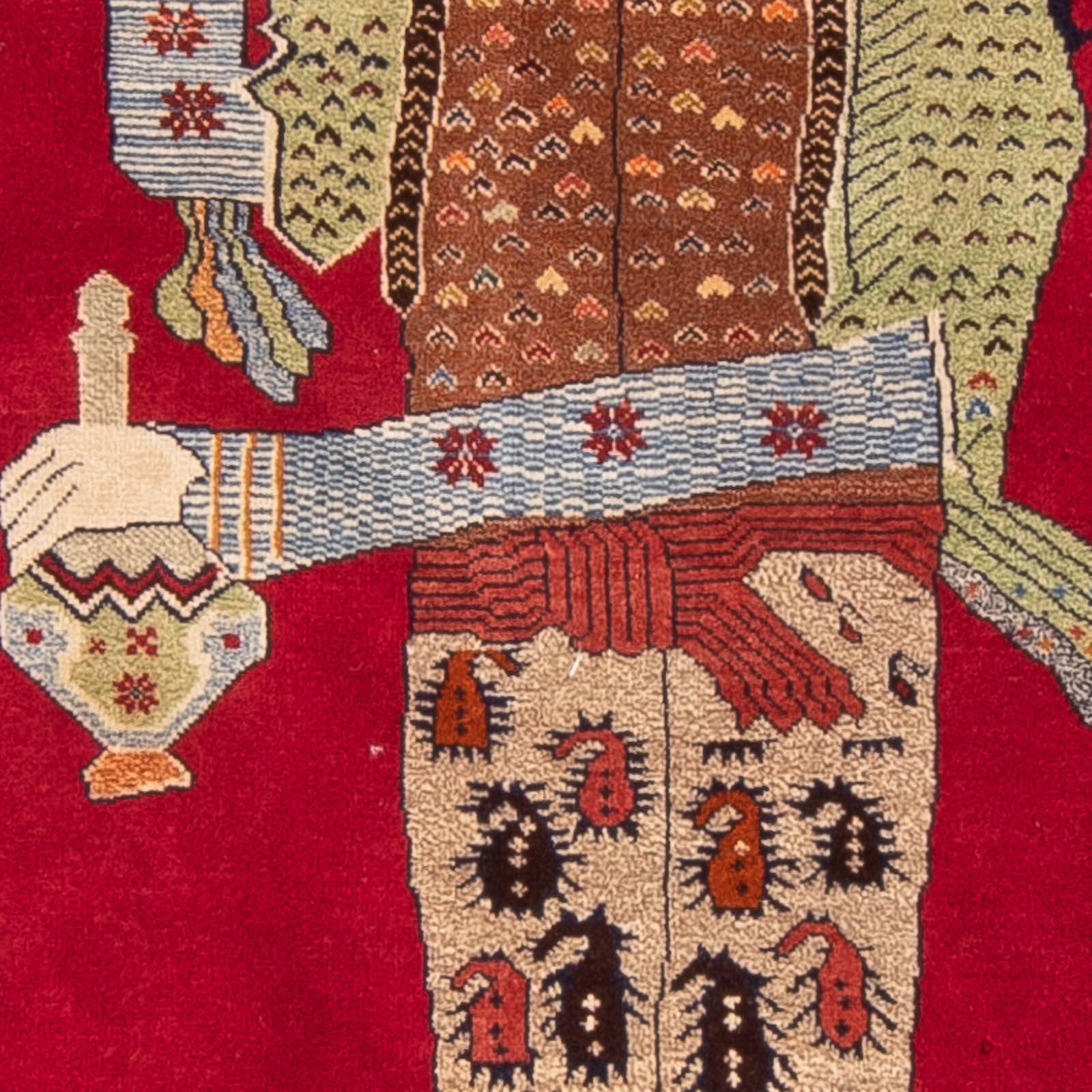 Alfombra Belutsch - 135 x 86 cm - rojo