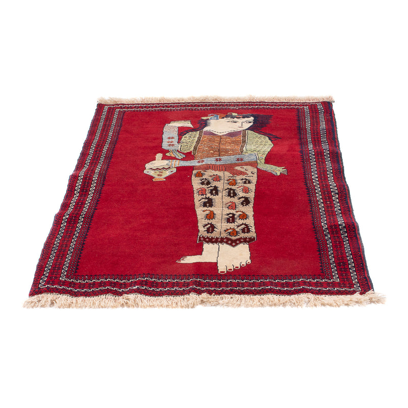 Alfombra Belutsch - 135 x 86 cm - rojo