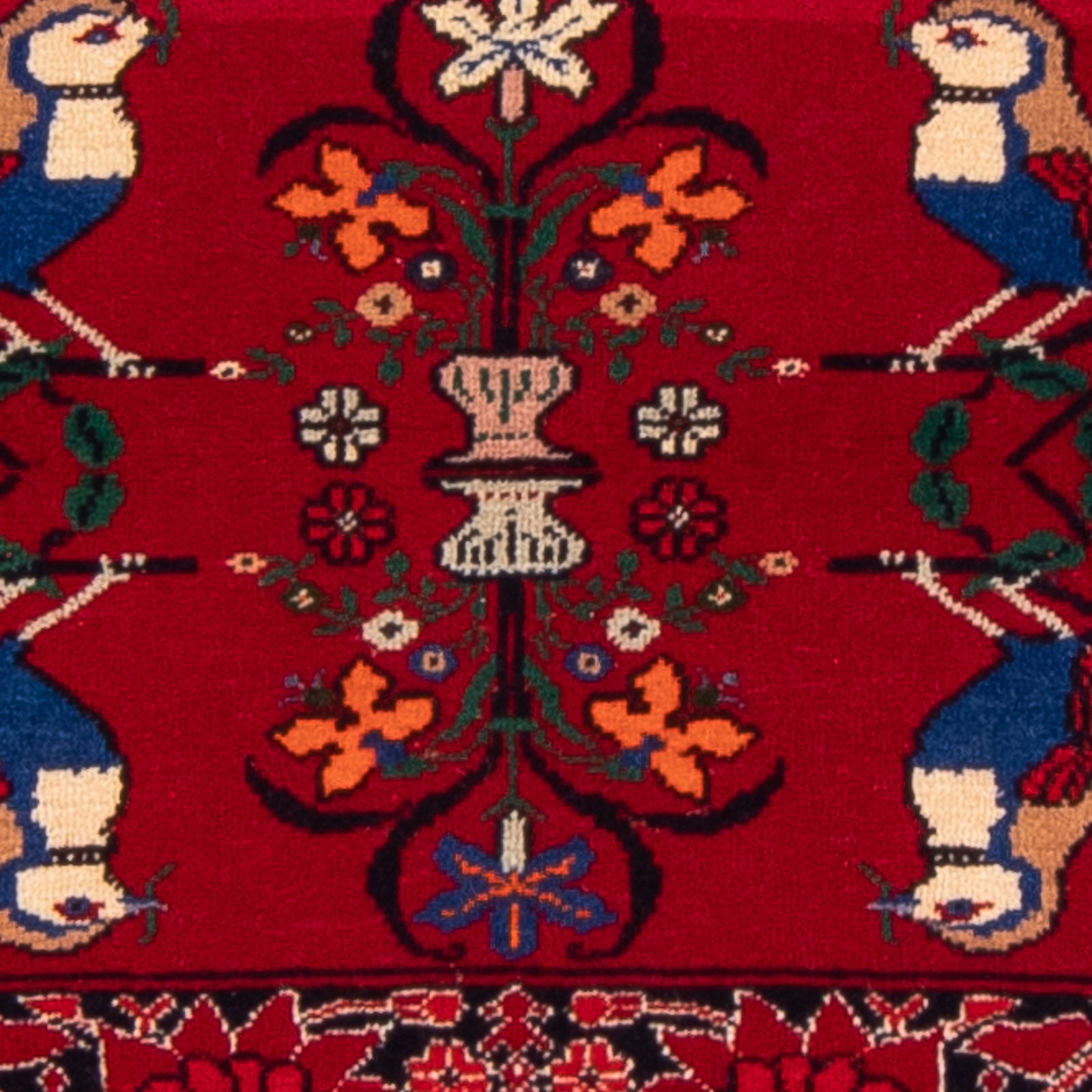 Alfombra Belutsch cuadrado  - 104 x 91 cm - rojo