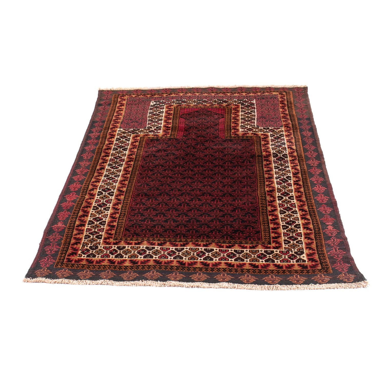 Alfombra Belutsch - Alfombra de Oración - 140 x 90 cm - azul oscuro