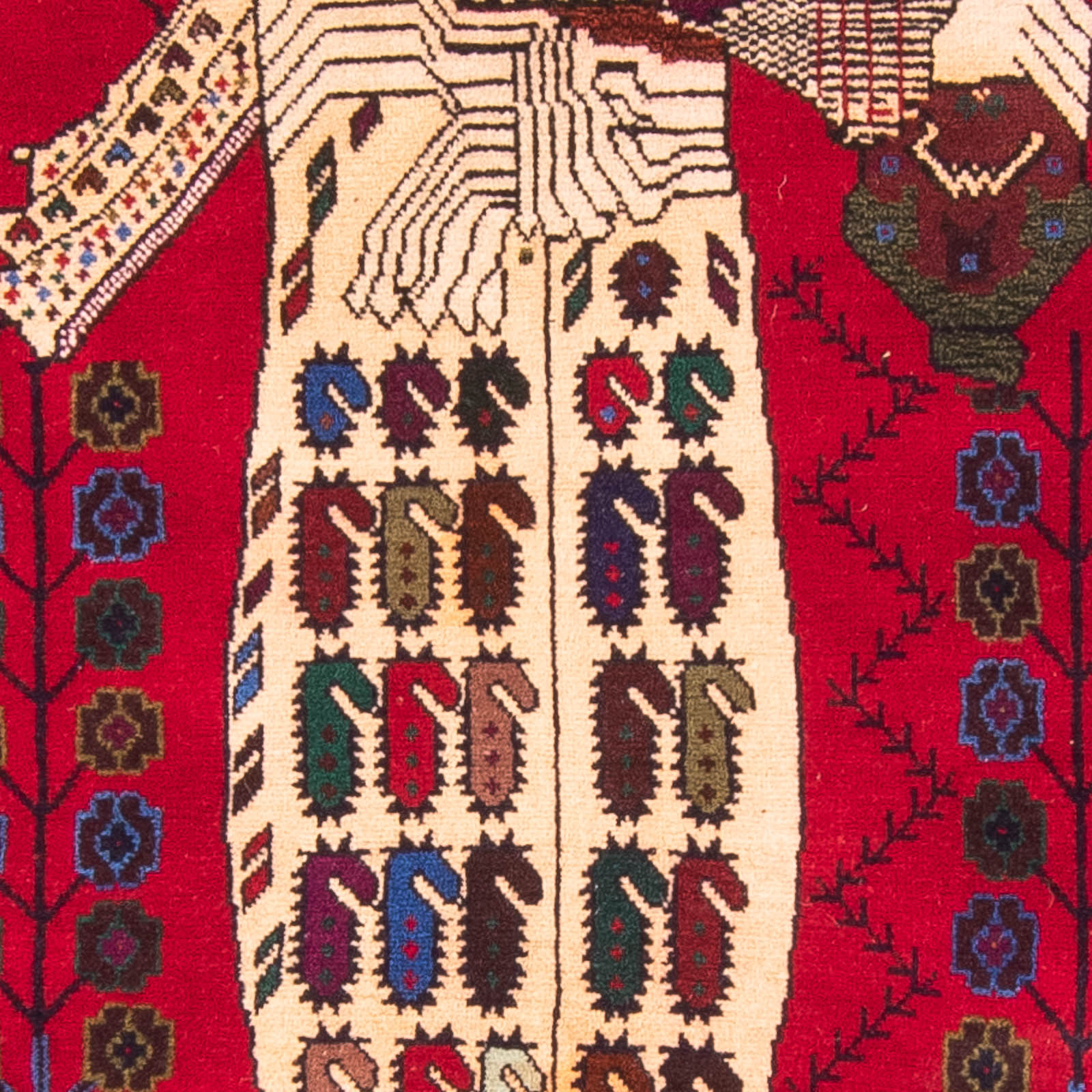 Alfombra Belutsch - 157 x 102 cm - rojo