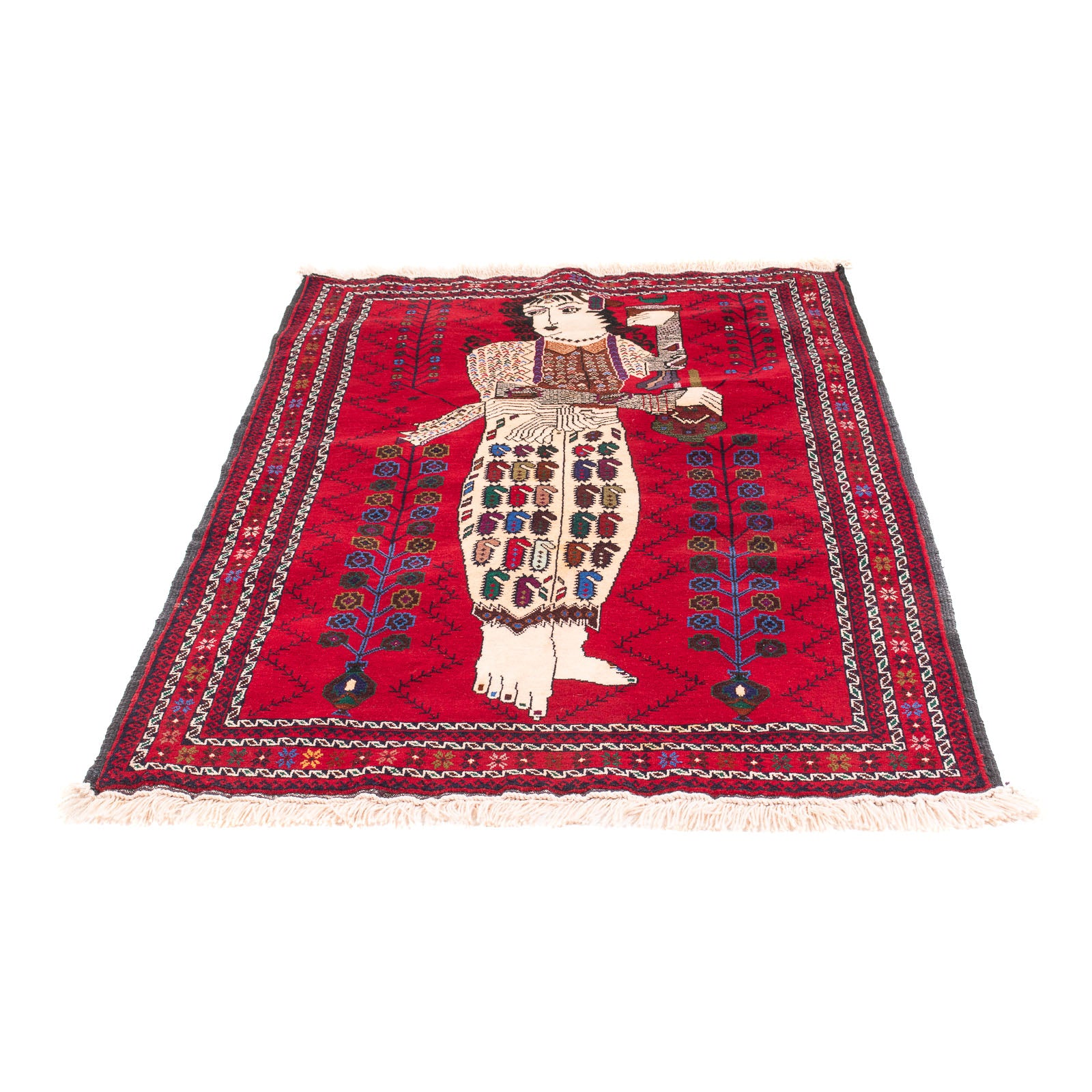 Alfombra Belutsch - 157 x 102 cm - rojo