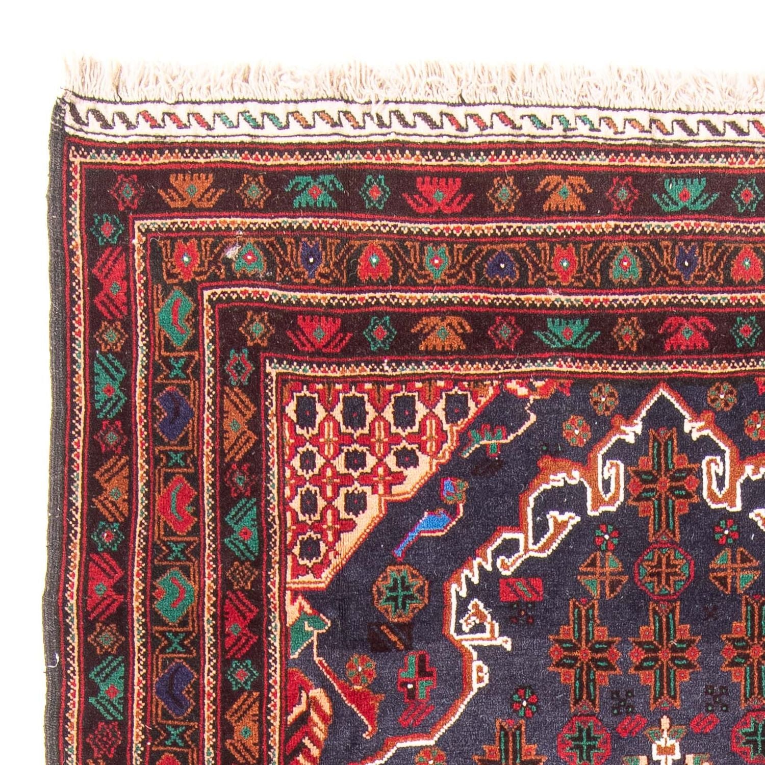 Alfombra Belutsch - 205 x 123 cm - azul oscuro