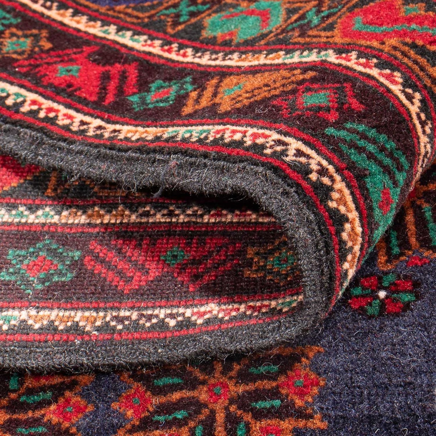Alfombra Belutsch - 205 x 123 cm - azul oscuro