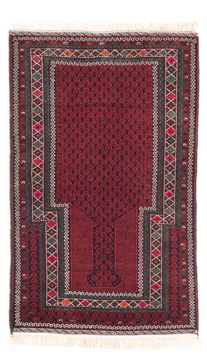 Alfombra Belutsch - Alfombra de Oración - 145 x 88 cm - rojo