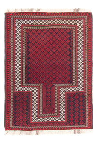 Alfombra Belutsch - Alfombra de Oración - 130 x 90 cm - rojo
