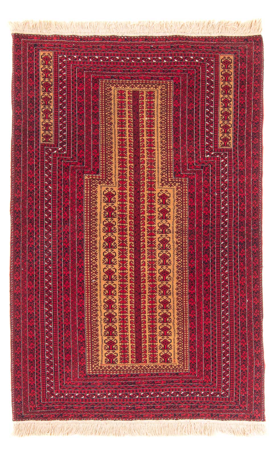Alfombra Belutsch - Alfombra de Oración - 148 x 97 cm - naranja