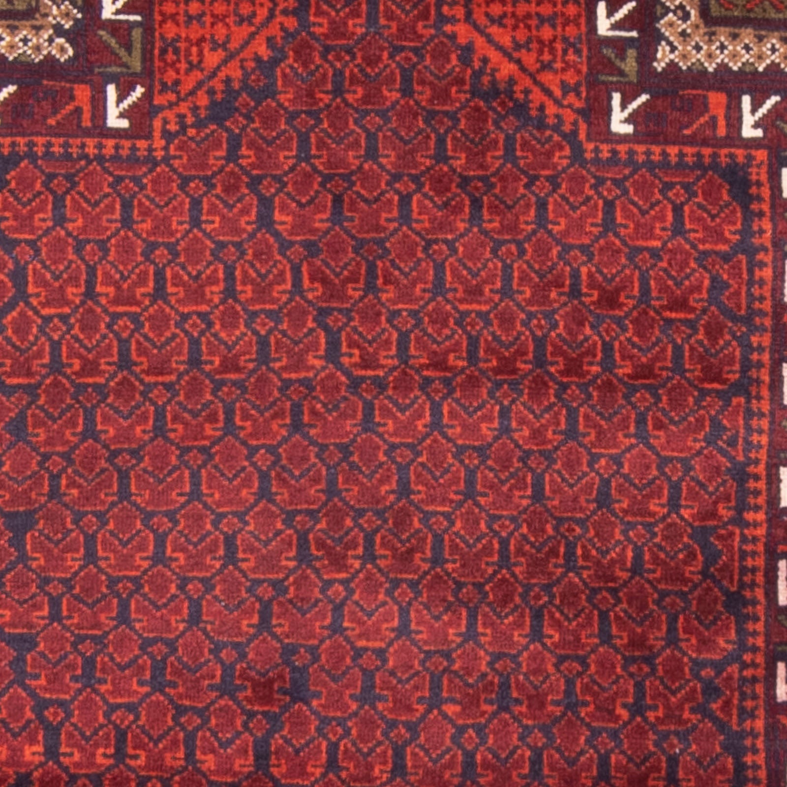 Alfombra Belutsch - Alfombra de Oración - 150 x 96 cm - rojo
