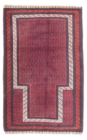 Alfombra Belutsch - Alfombra de Oración - 144 x 92 cm - rojo