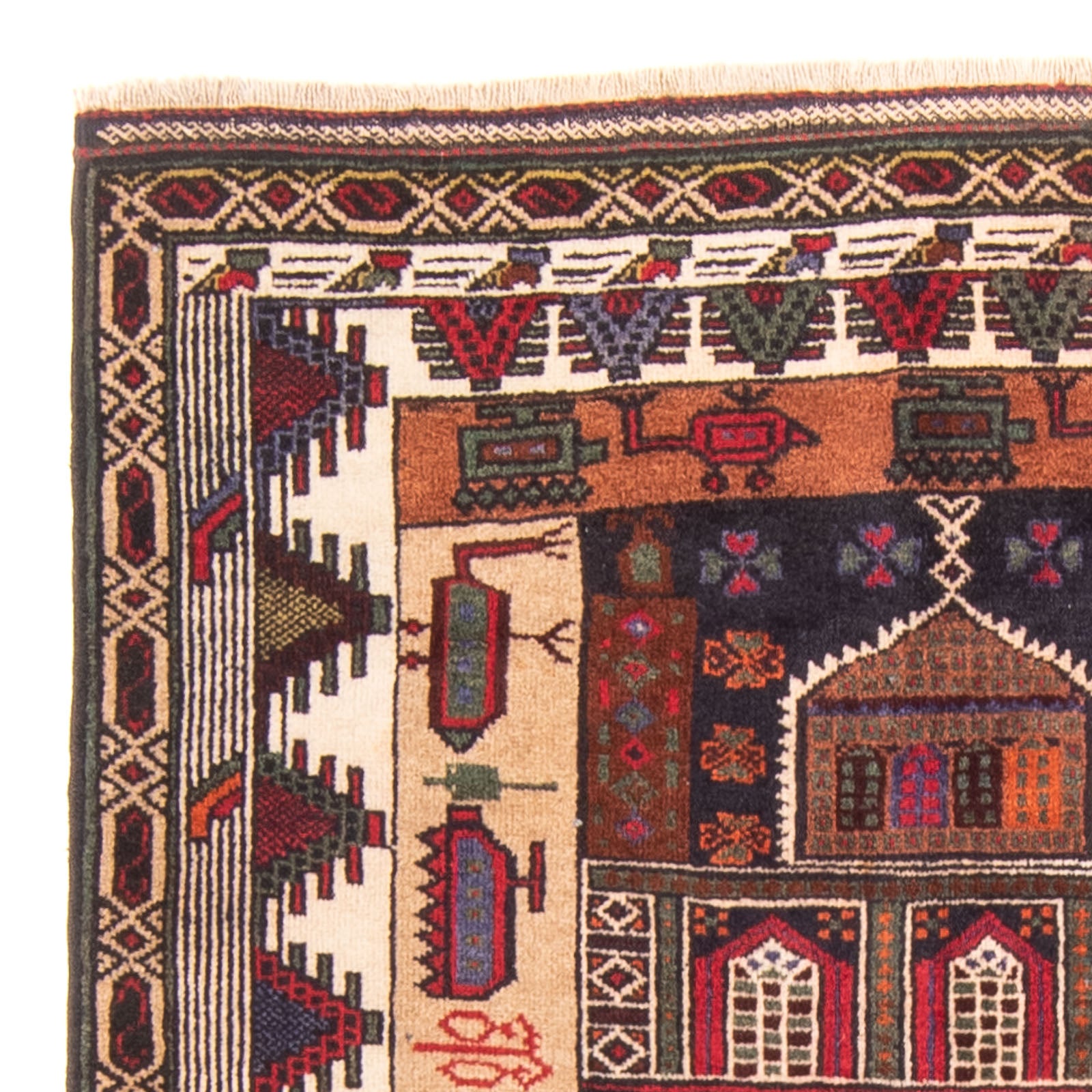 Alfombra Belutsch - Alfombra de Oración - 120 x 85 cm - azul oscuro