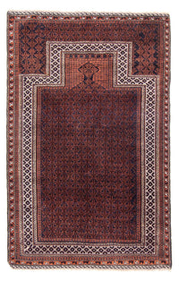 Alfombra Belutsch - Alfombra de Oración - 146 x 96 cm - azul oscuro
