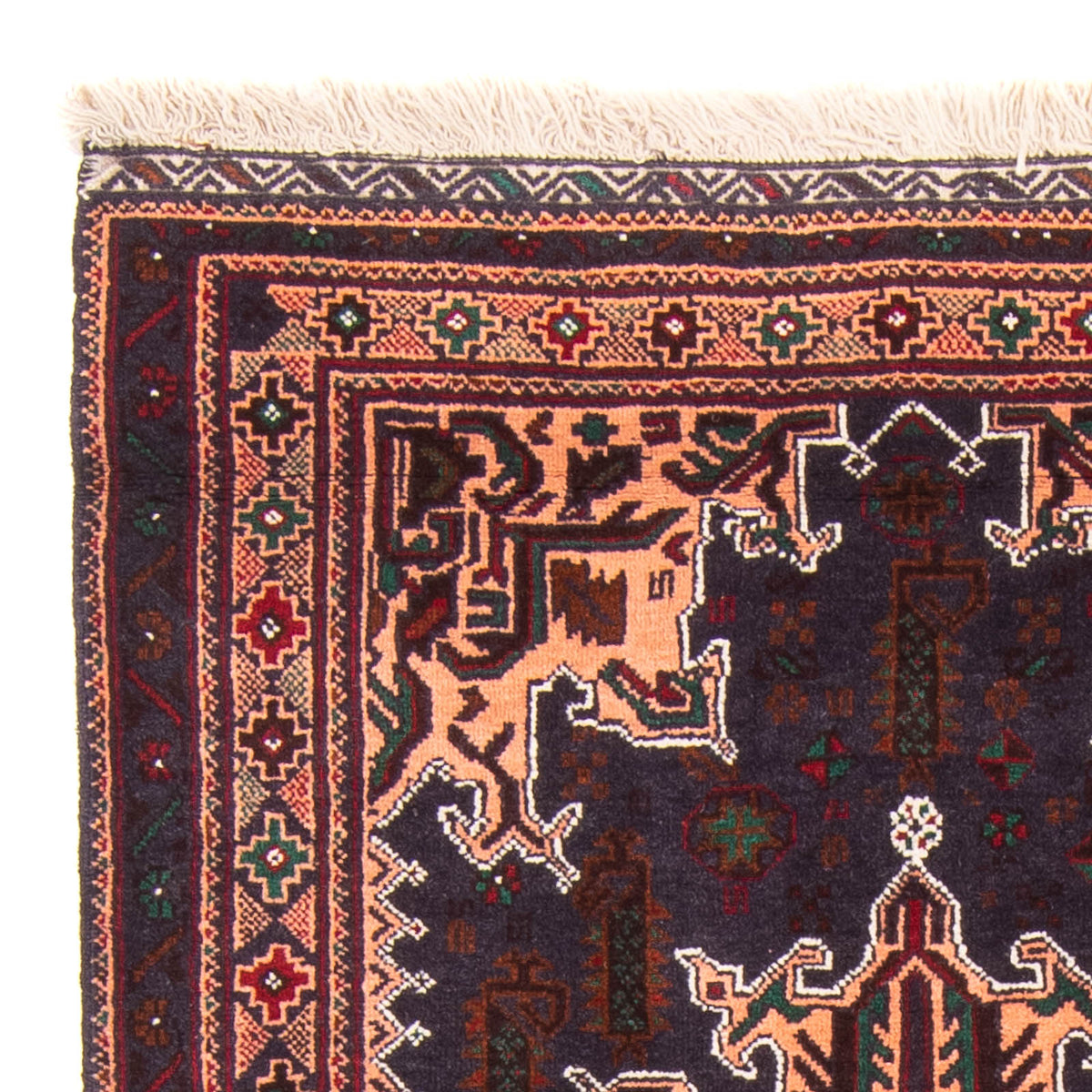 Alfombra Belutsch 89x150cm - Alfombra oriental - azul oscuro