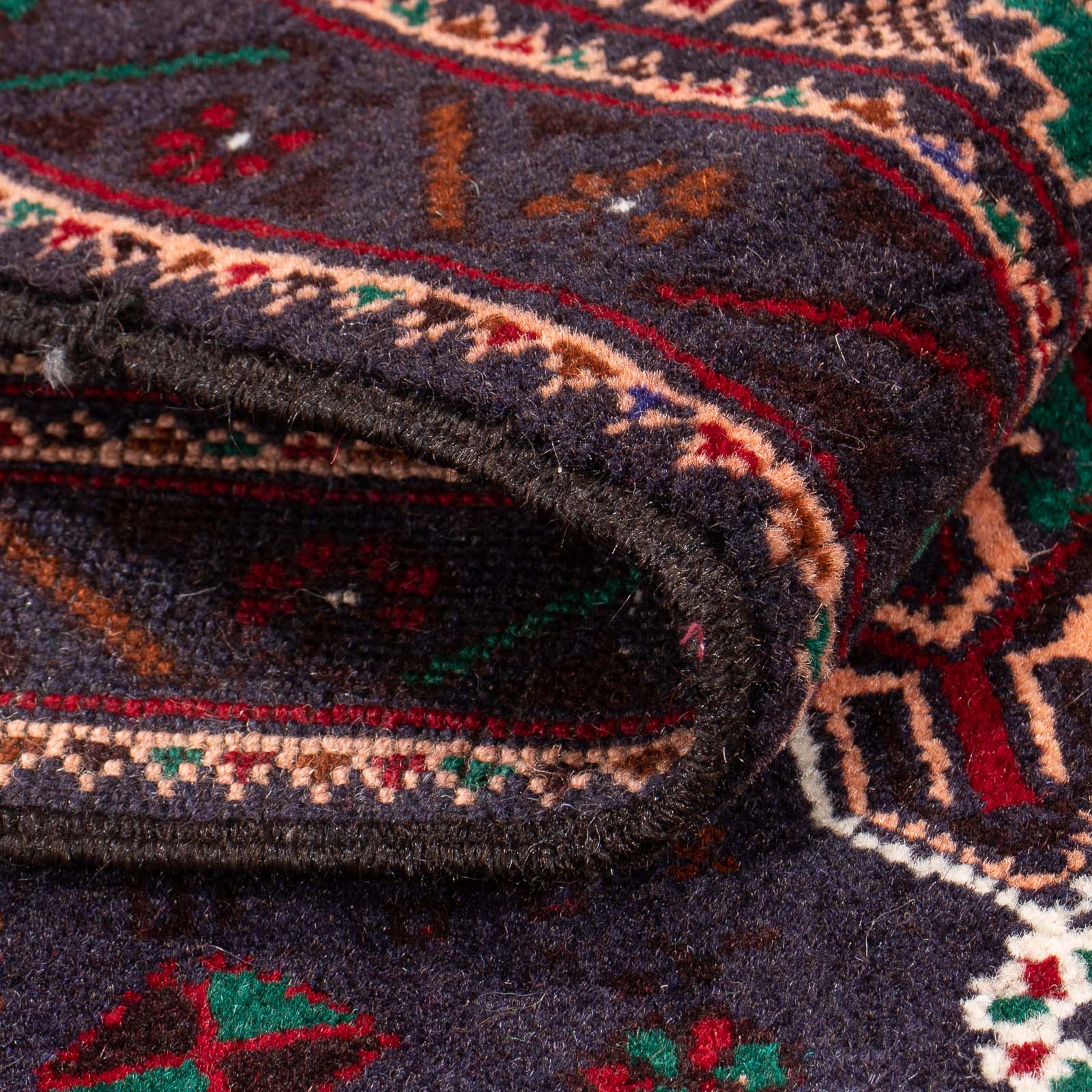 Alfombra Belutsch - 150 x 89 cm - azul oscuro