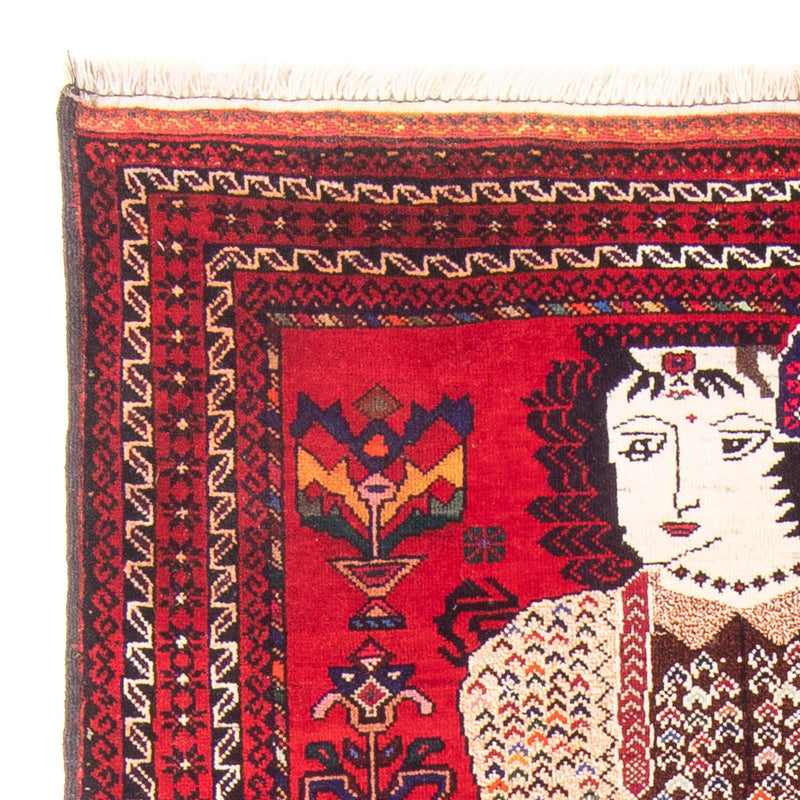 Alfombra Belutsch - 145 x 92 cm - rojo