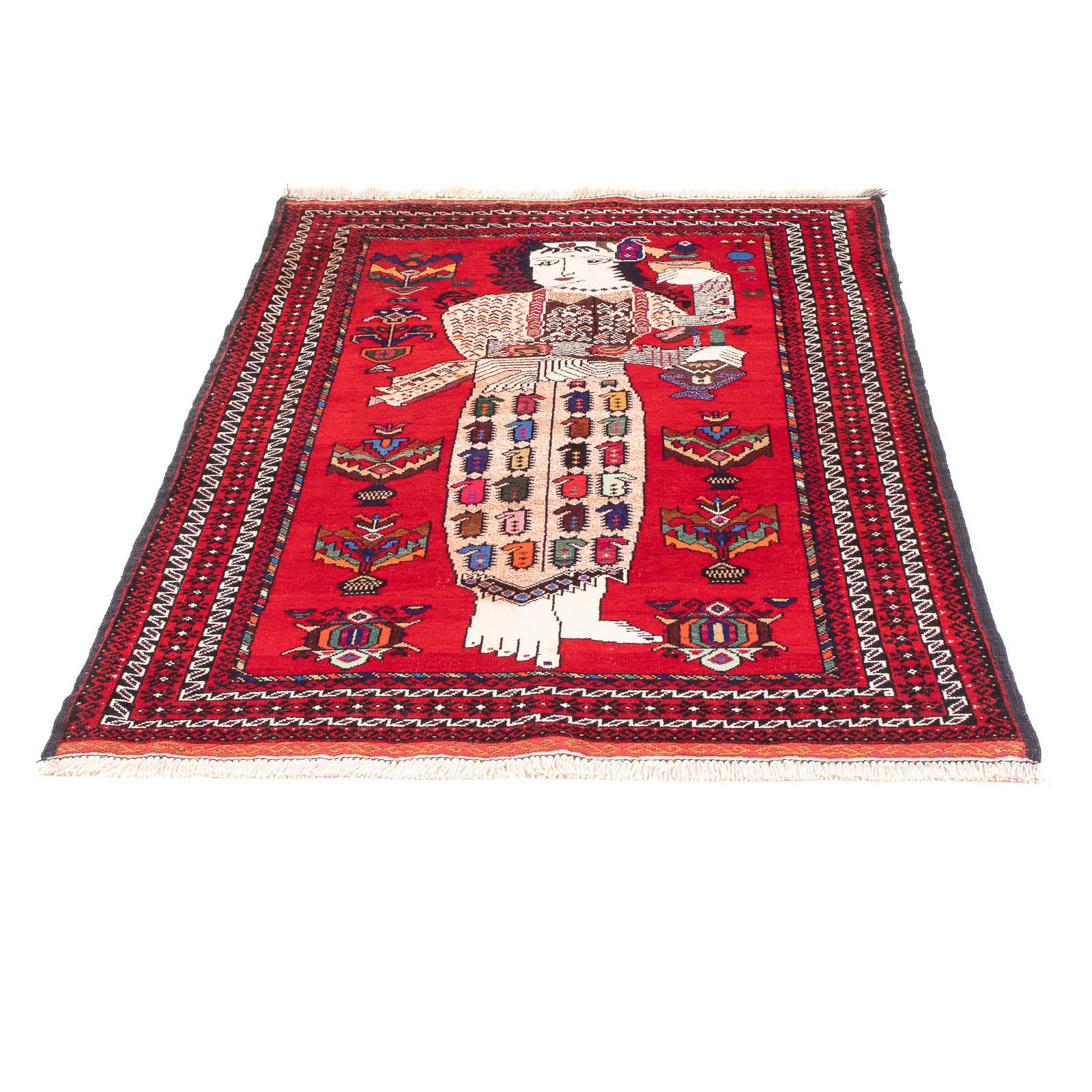 Alfombra Belutsch - 145 x 92 cm - rojo