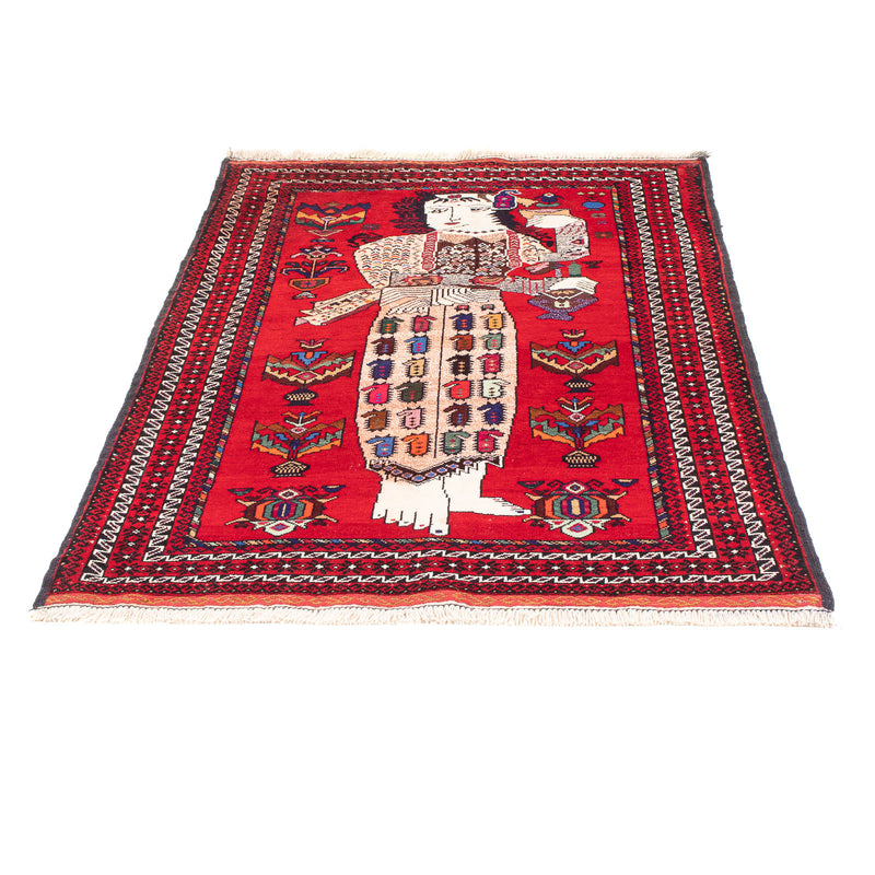 Alfombra Belutsch - 145 x 92 cm - rojo