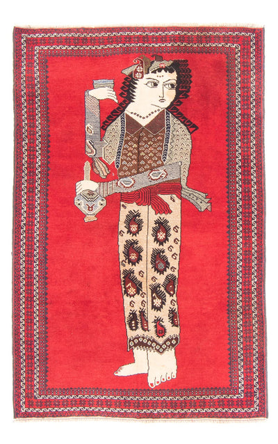 Alfombra Belutsch 89x138cm - Alfombra oriental - rojo