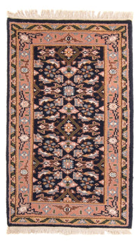 Alfombra oriental - 160 x 90 cm - azul oscuro
