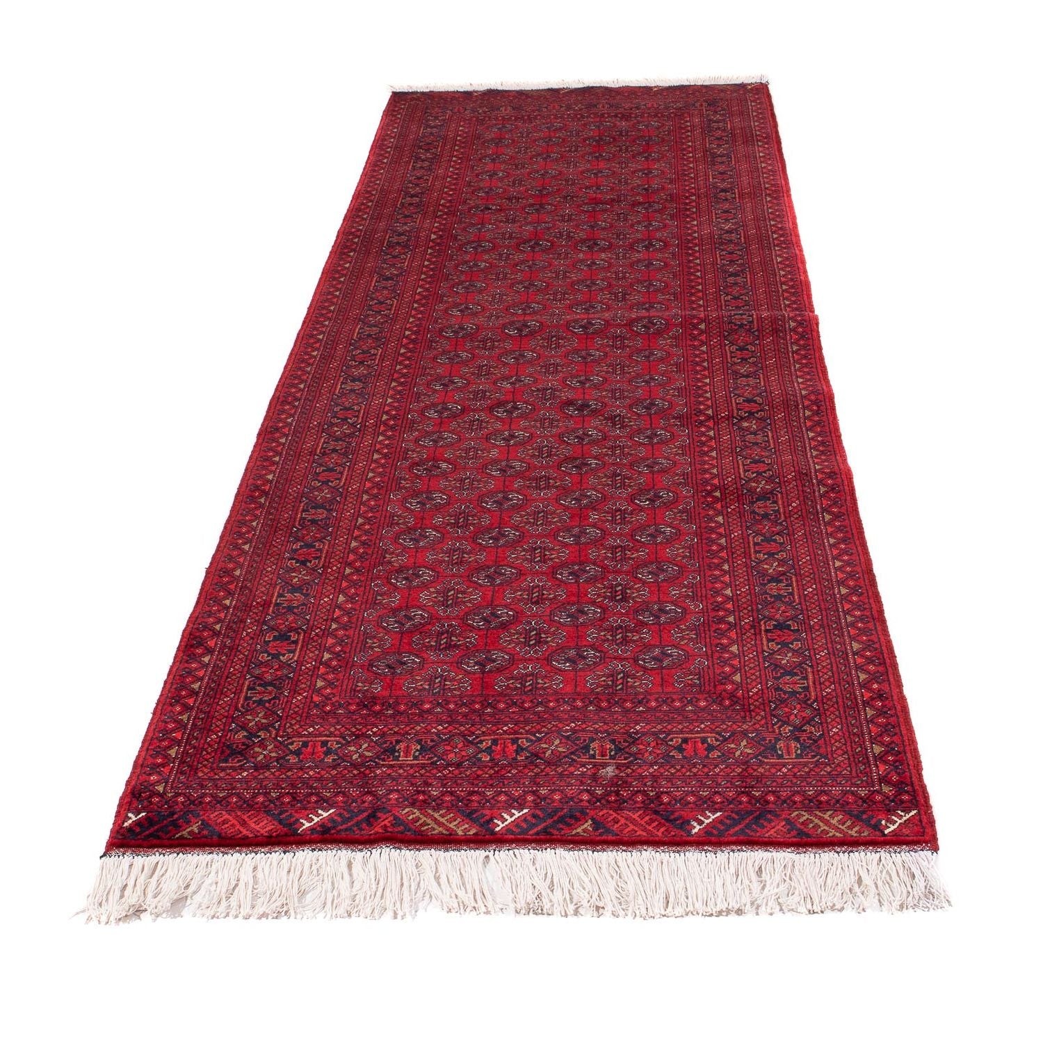 Alfombra de pasillo Alfombra afgana - Bukhara - 290 x 80 cm - rojo