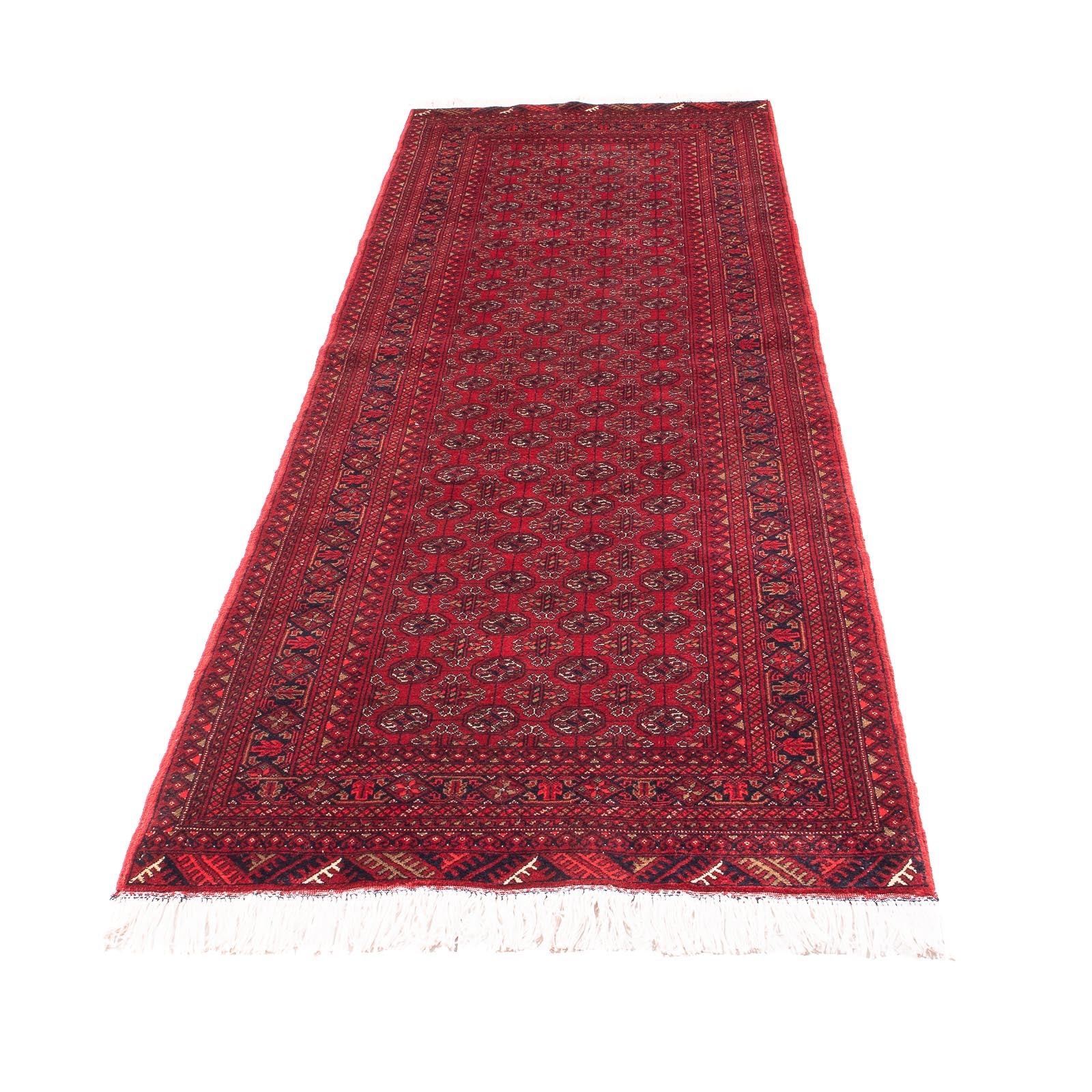 Alfombra de pasillo Alfombra afgana - Bukhara - 290 x 80 cm - rojo