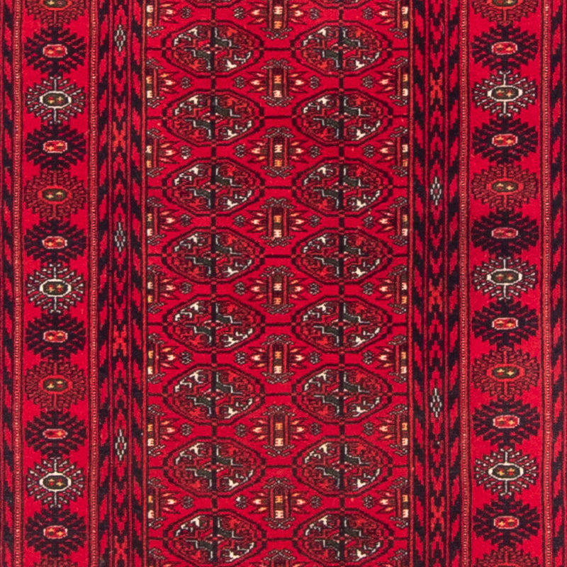 Alfombra de pasillo Alfombra afgana - 200 x 80 cm - rojo