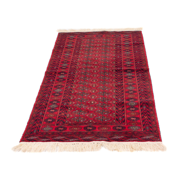 Alfombra de pasillo Alfombra afgana - 200 x 80 cm - rojo