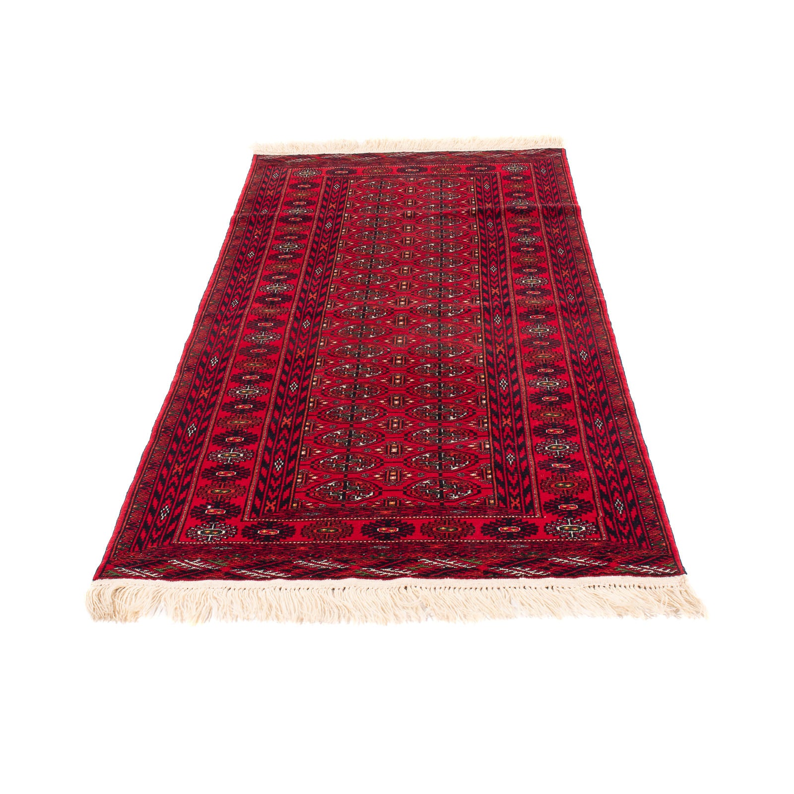 Alfombra de pasillo Alfombra afgana - 190 x 82 cm - rojo