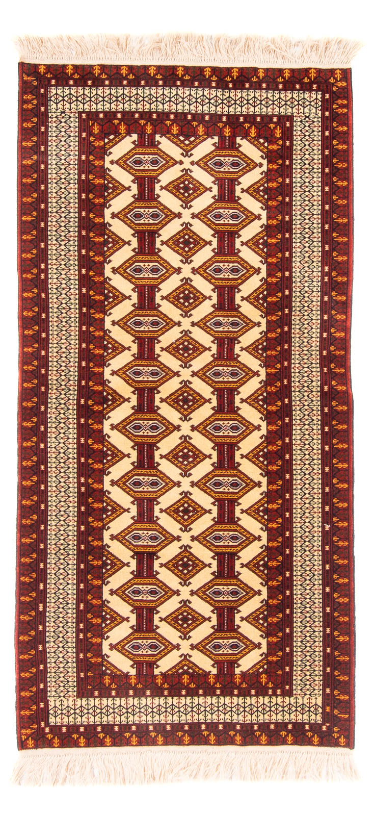 Alfombra de pasillo Alfombra Turkaman - 176 x 85 cm - beige