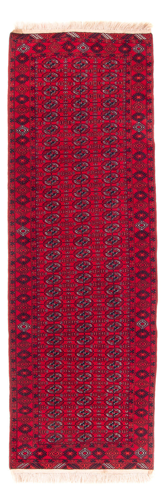 Alfombra de pasillo Alfombra afgana - 258 x 85 cm - rojo
