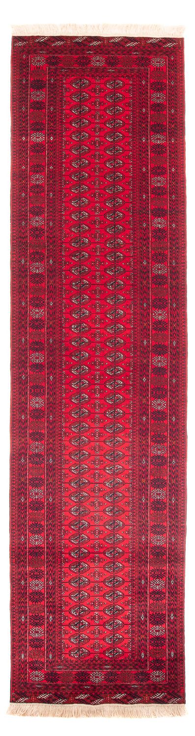 Alfombra de pasillo Alfombra afgana - Bukhara - 380 x 90 cm - rojo