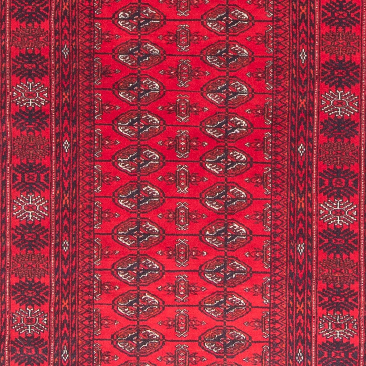 Alfombra de pasillo Alfombra afgana - Bukhara - 380 x 90 cm - rojo